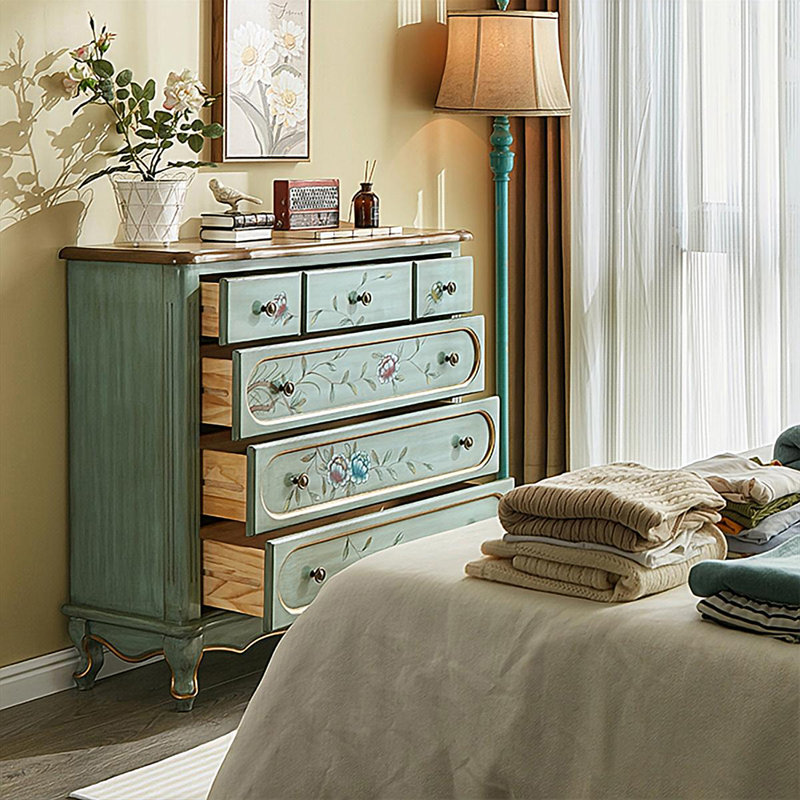Retro Solid Manufactured Wood Accent Cabinet