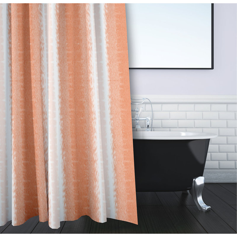 Rideau de douche simple Hatch, Orange