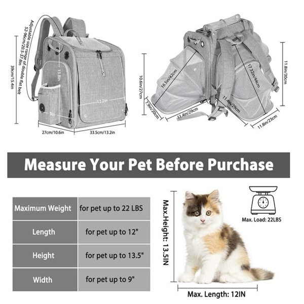 Tucker Murphy Pet™ Cat Carrier Tsa Airline Approved With Ventilation For  Small Medium Cats Dogs Puppies