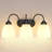 3-Light Bathroom Vanity Light with White Frosted Glass Shades (3 B11 Bulbs Included)-869121331