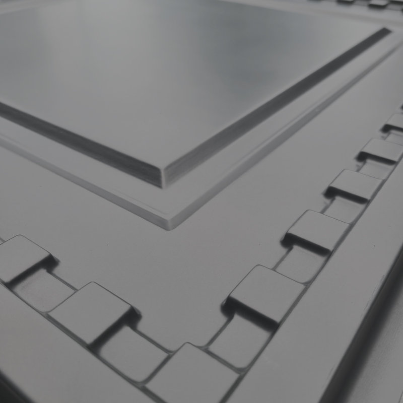 24'' L x 24'' W Coffered PVC Drop-In Ceiling Tile In Black
