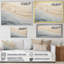 Décoration murale moderne bord de mer beige et gris I - Océan côtier-96320594-96320598