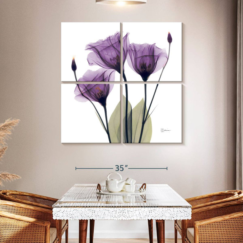 Harnek Royal Purple Gentian Trio, 45" H x 45" W