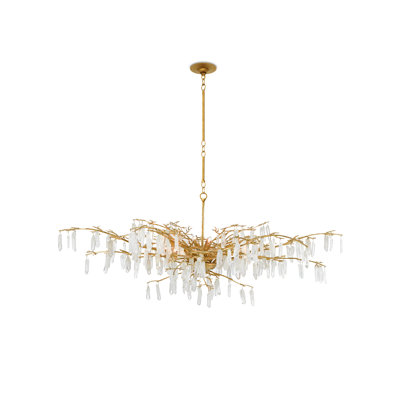 Lustre géométrique spectaculaire à 8 lumières Aviva Stanoff