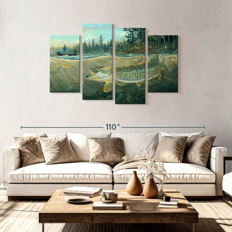 Brampt Muskie Bay, 48" H x 75" W