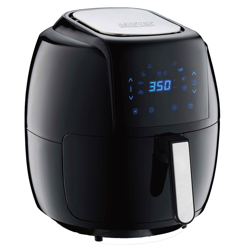 Friteuse à air 6,6 litres 8 en 1 GoWISE USA avec 50 recettes, Noir