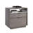Lateral File With Two Drawers, Medium Gray Finish