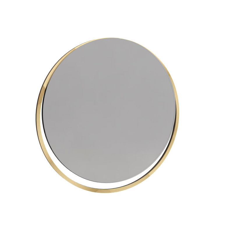 Wattripont Stainless Steel Flat Mirror, Brass Brushed