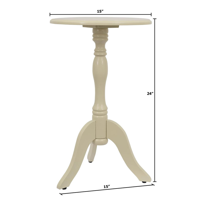  Table d'appoint 24 po, Jaune clair
