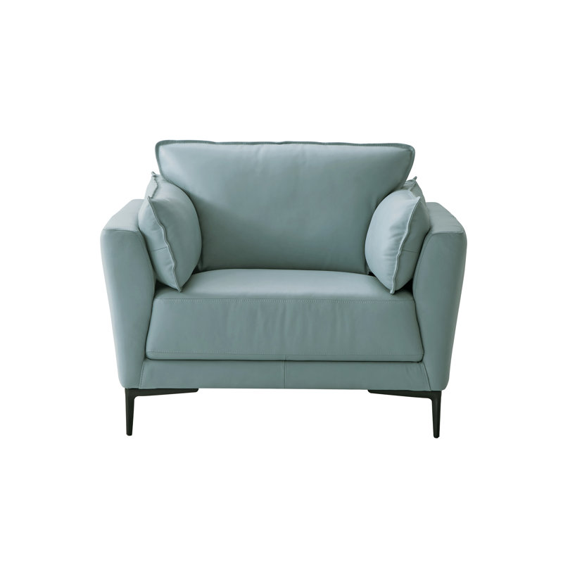 Chaise d'appoint Decker avec pieds en métal
