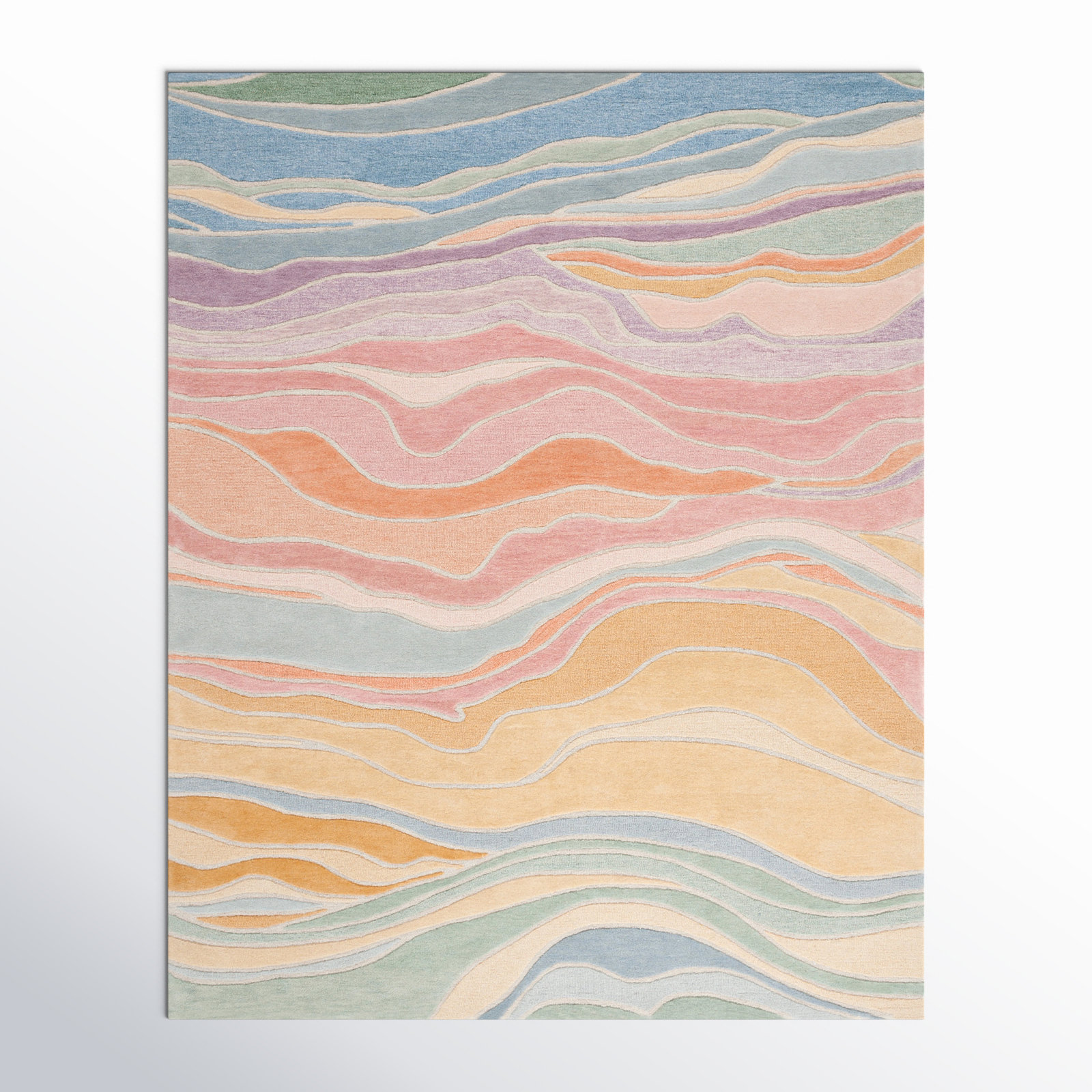 Hand-Tufted Abstract Rug, Rectangle 10' x 14'
