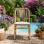 Ensemble de 2 chaises de salle à manger avec coussins en polyéthylène et en osier Christopher Knight Home l 17,75 po x P 21,75 po x H 34,5 po