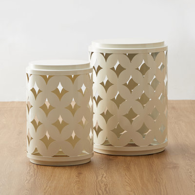 Mikiyah Unfinished Accent Stool by Winston Porter