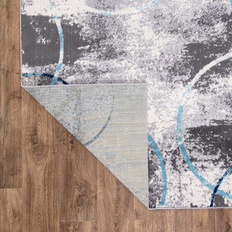 Demeree Performance Abstract Indoor Rug, Runner 2' x 7'