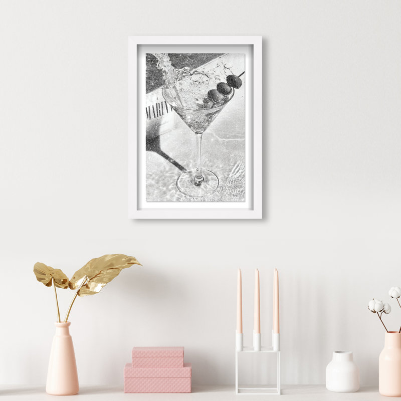 Chill Time II Shadowbox Food & Beverages Print by Oliver Gal, Black Frame, 10 x 15, 31.5"H x 21.5"W, White Shadowbox