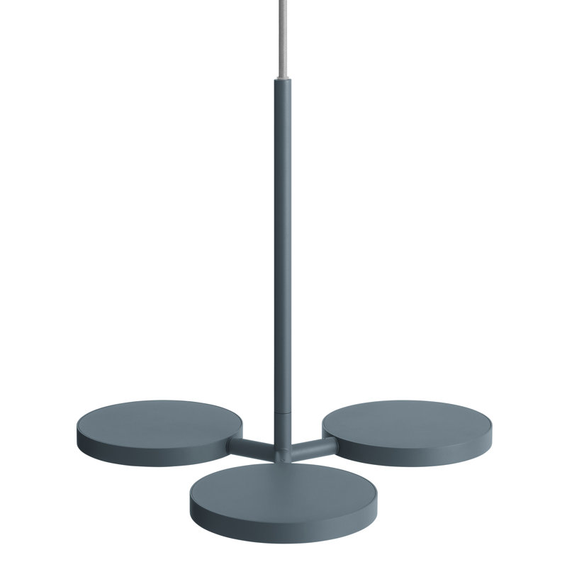 Shine On 3 - Light LED Pendant, Marine Blue, 16" H x 15" W x 15" D