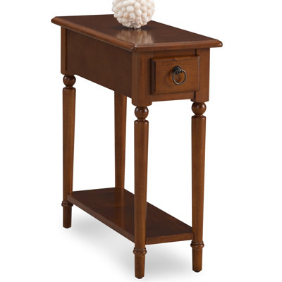 Coastal Solid Wood Narrow Side Table