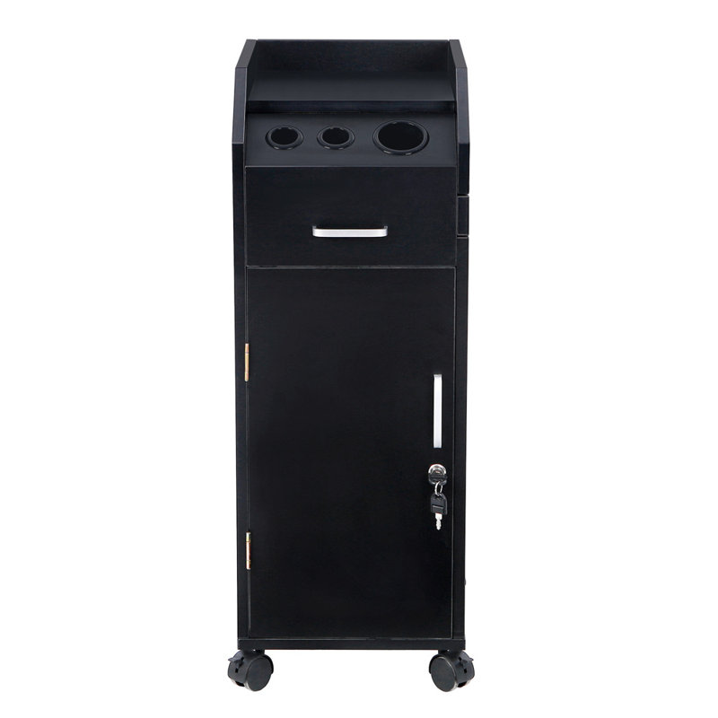 Porte-outil de rangement pour chariot Paizlee Salon, Noir