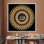 Sacred Serenity: 99 noms, impression sur toile, 1P, toile blanche encadrée
