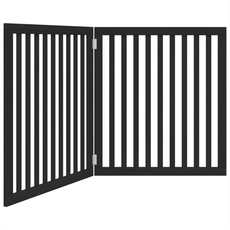 Barrière pour chien pliable vidaXL, Blanc, H 35,43 po x l 62,99 po x P 0,79 po