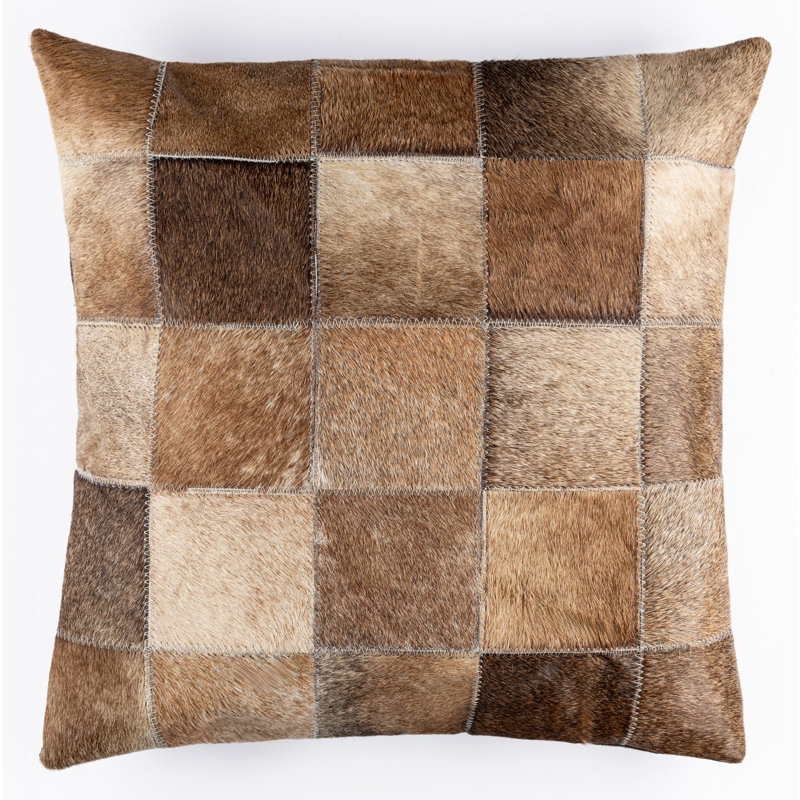 Coussin en peau de vache