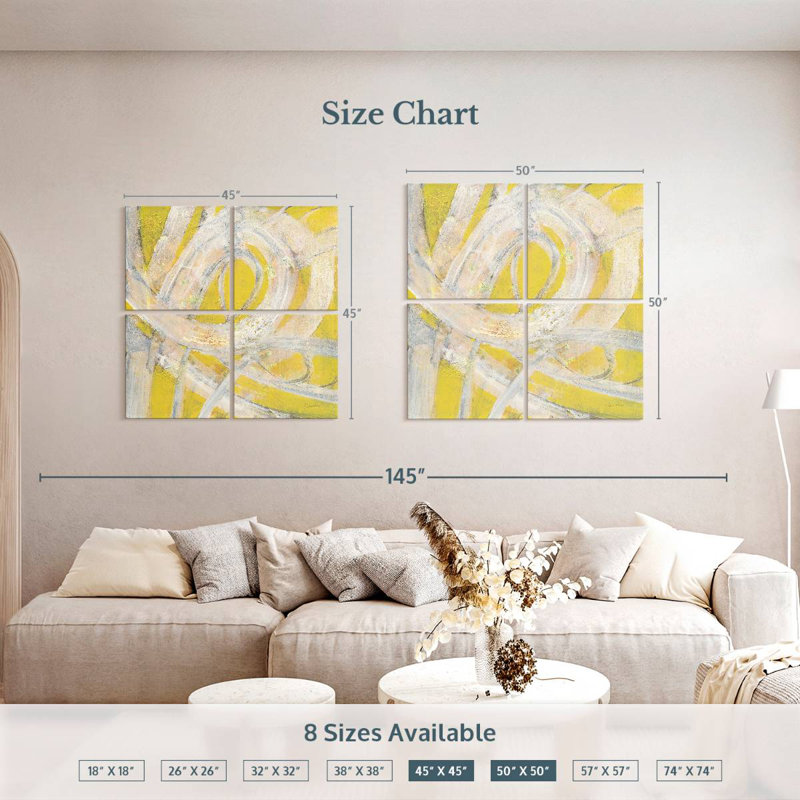 Sunshine Swirl, 50" H x 50" W
