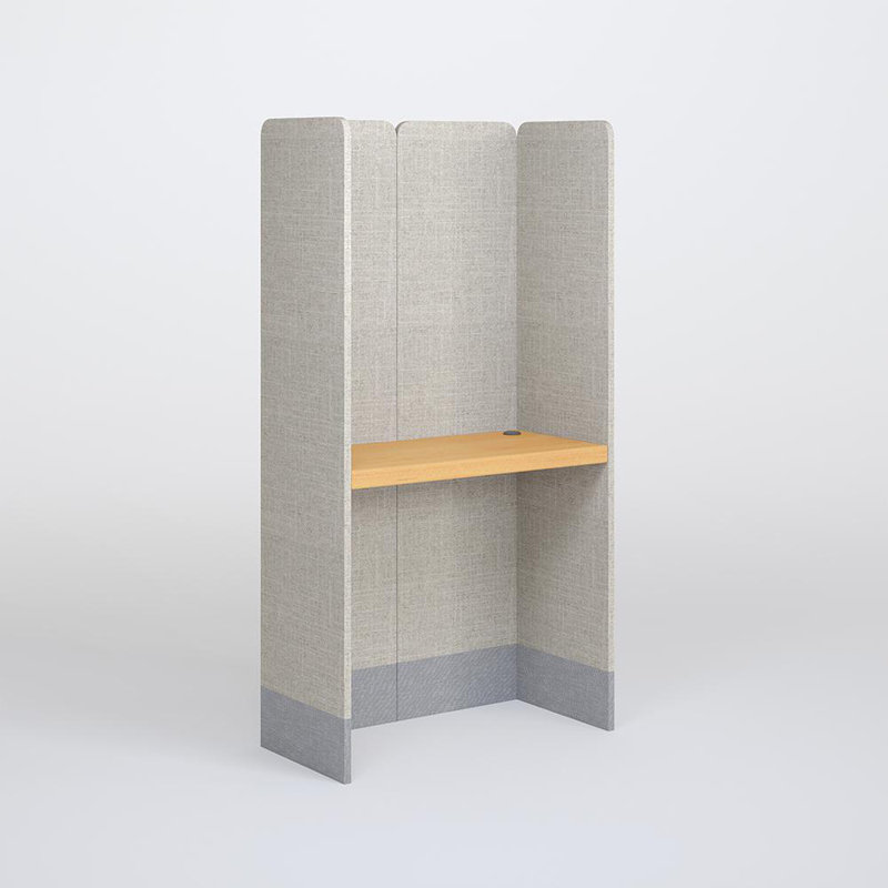 Mini bureau en aluminium, Bleu