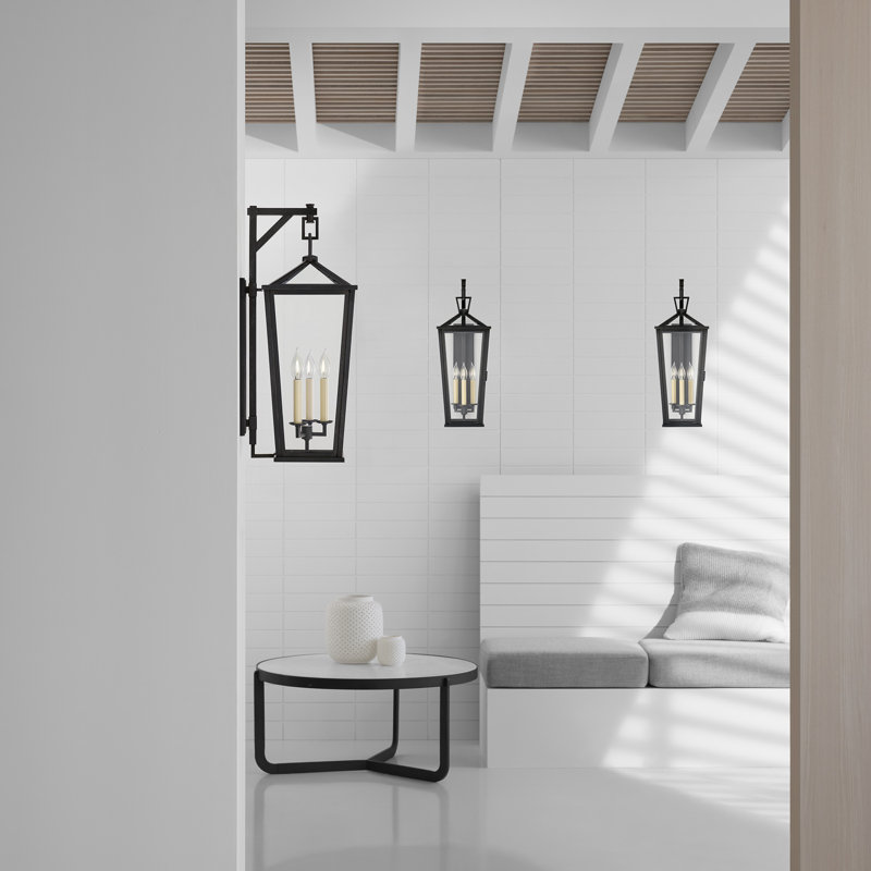 Chapman & Myers Darlana Medium Tall Bracketed Wall Lantern, 31.5" H x 11.5" W x 14" D