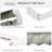 8' X 7' Grey Patio Retractable Awning, Manual Sun Shade - Deck Window Cover, Material, Heat-reduction ,