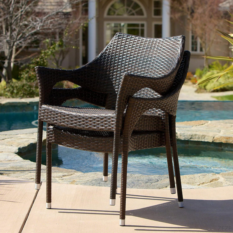 Chaise d'extérieur en résine, 52637,00MBRN KD MP4