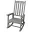 Chaise berçante de patio en bois avec assise large et dossier haut-1280313366