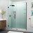 Belmore GS 57" x 72" Hinged Frameless Frosted Shower Door-105493358-105493353