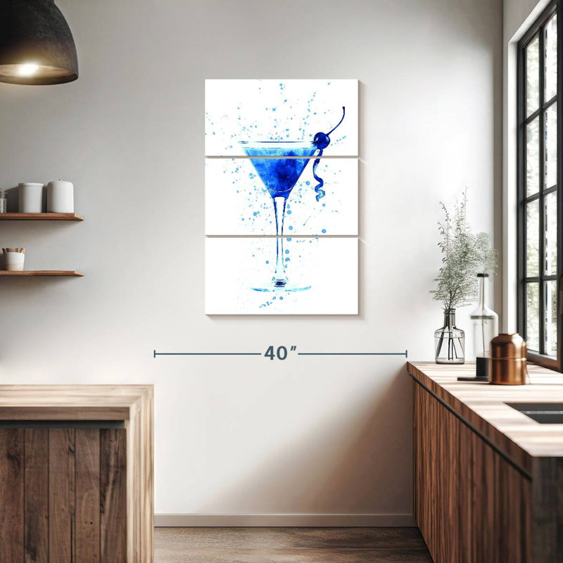Verre à cocktail en verre I, H 38 po x l 24 po