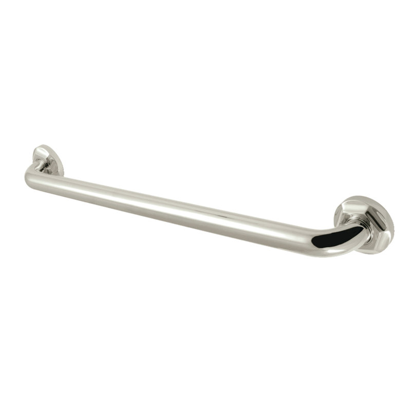 Kingston Brass Metropolitan O.D Grab Bar, Polished Nickel, 2.81" H x 26.81" W x 2.75" D