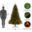 Arbre de Noël artificiel lumineux 7,5 pi