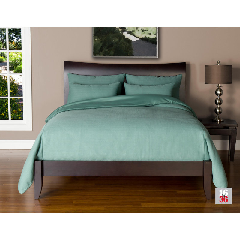 Belfast Polyester Duvet Cover & Insert, Cal.King Duvet Cover & Insert +5 Additional Pieces, Teal