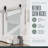 72 Inch Track,Without Door Panel Brushed Nickel Flat Head Barn Door Hardware Kit with Round Pull Handle and Floor Guide