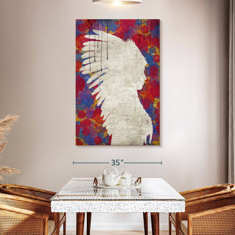 Lelar Abstract Indian, 51" H x 34" W
