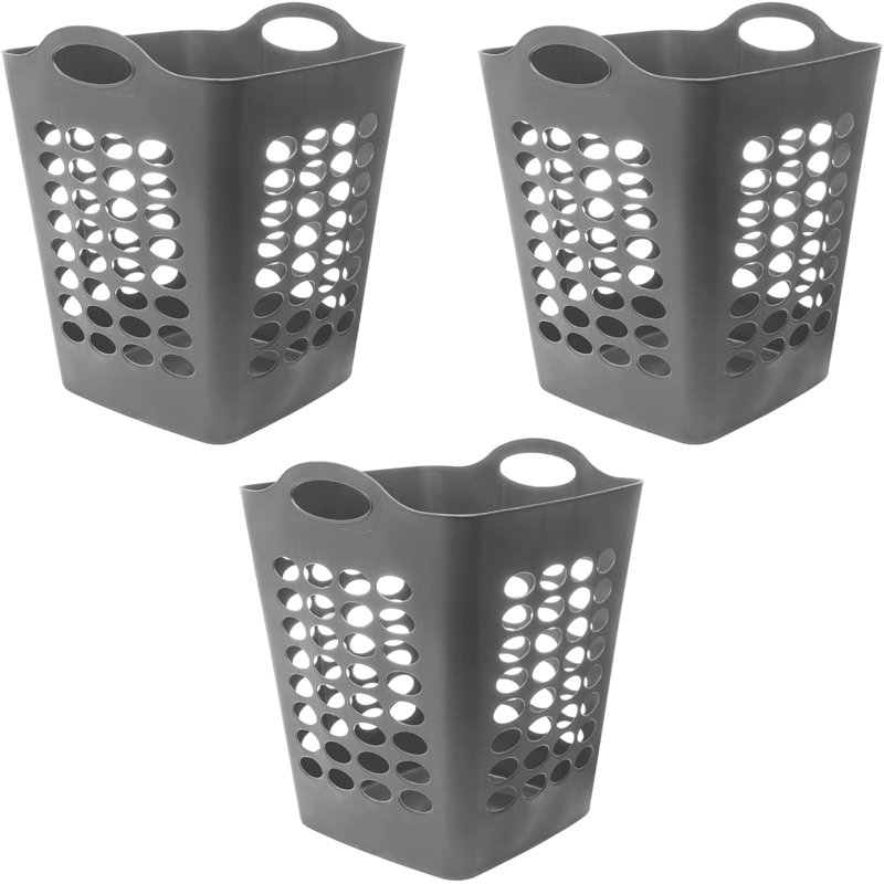 Plastic Laundry Basket with Handles