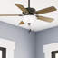 Ventilateur de plafond standard à 5 pales 44 po avec chaînette et ensemble d'éclairage DEL Swanson ENERGY STAR® 44 po-95545287-95545286