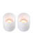 Deep Unscented Flameless Pillar Candle with Polyethylene Holder-47414021