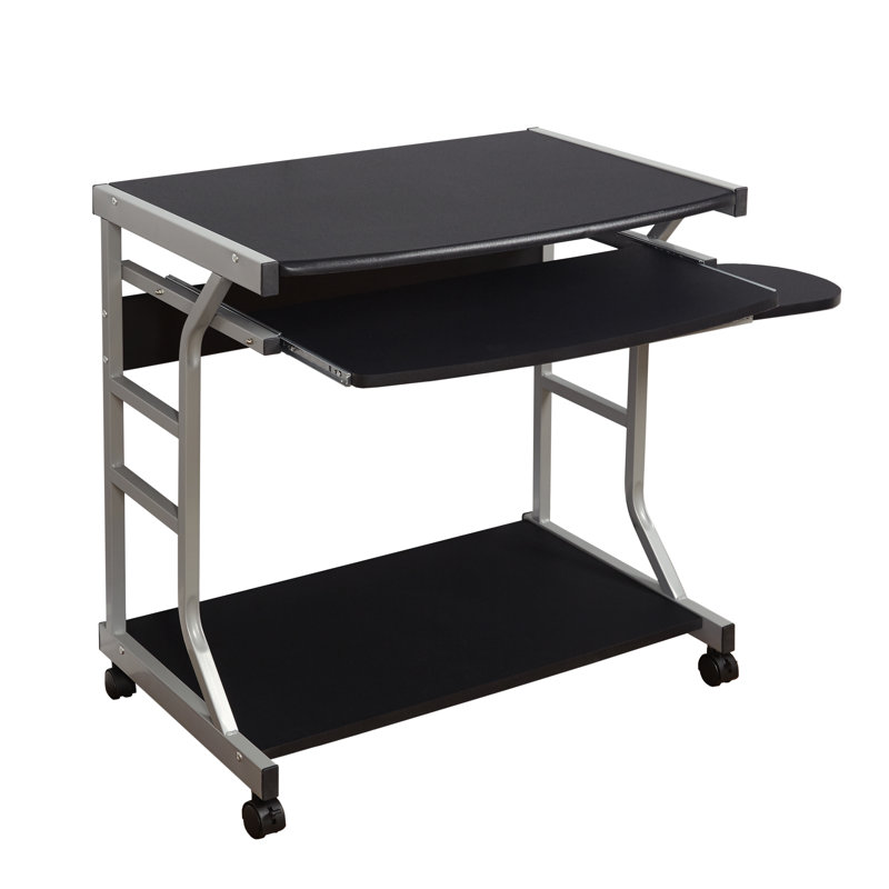 Computer Desk, Black/Silver