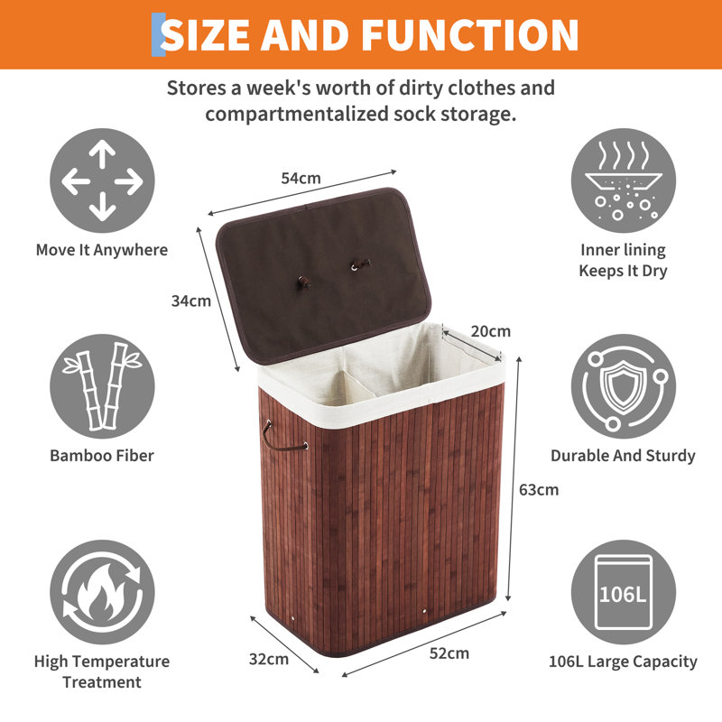 Laundry Hamper, Brown