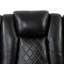 Fauteuil inclinable en cuir noir respirant