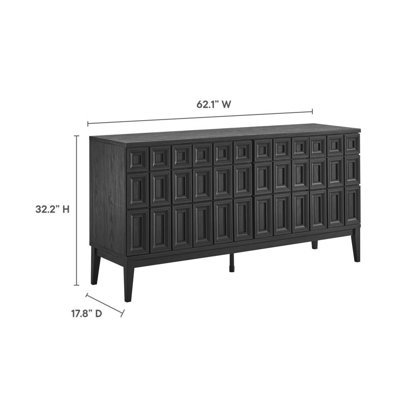 Samos 62" Sideboard, Black