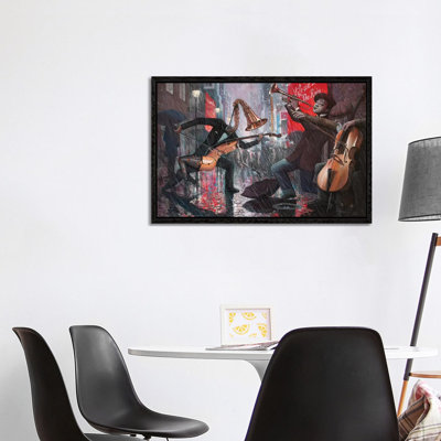 Life Is A Dance In The Rain V by Adrian Borda - Print on Canvas