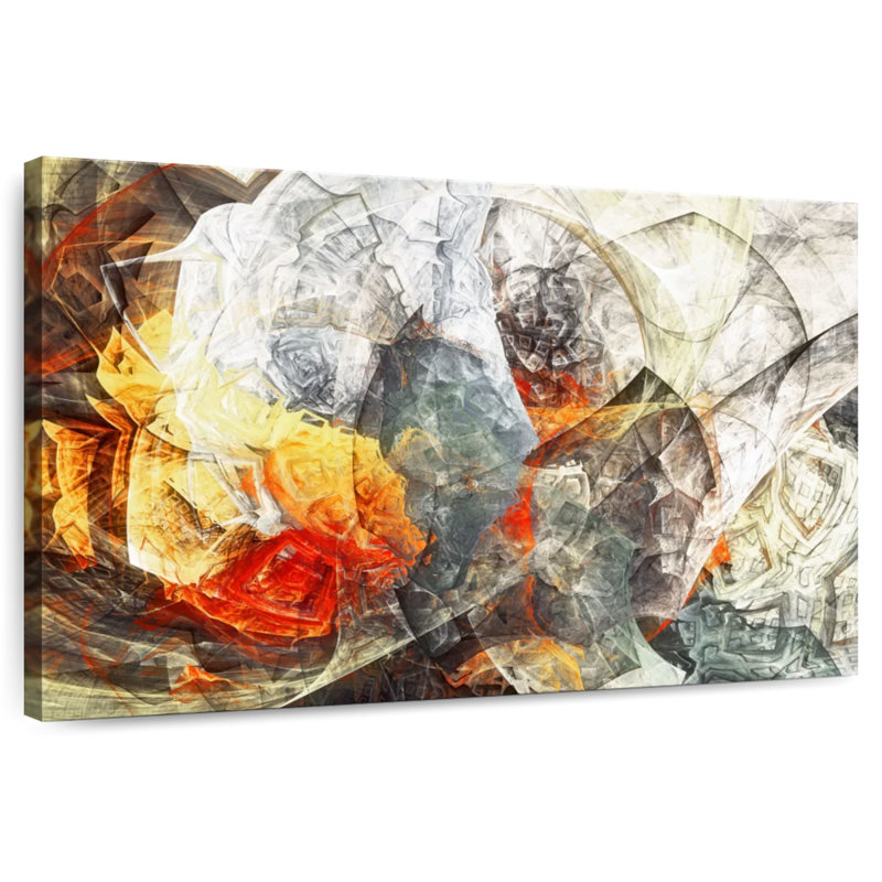 Avery Fire Burst Abstract, 32" H x 48" W