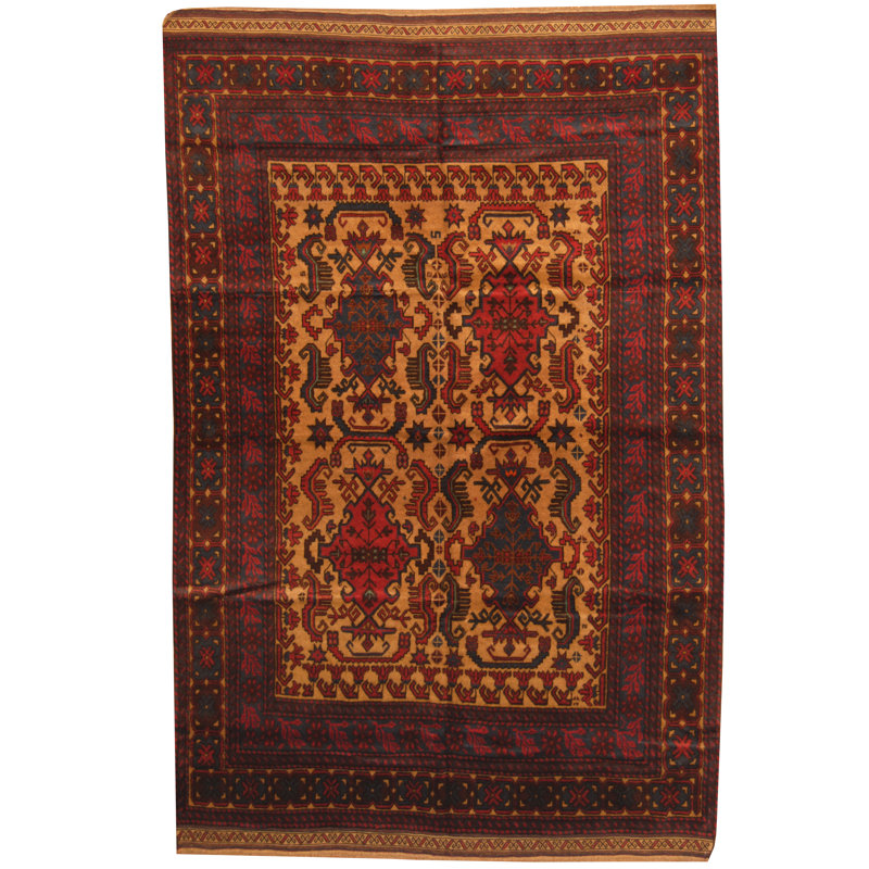 Tapis ivoire / bleu marine Hartstein