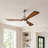 52" Solid Wood Blades Ceiling Fan with Remote-1013826724-1013826725