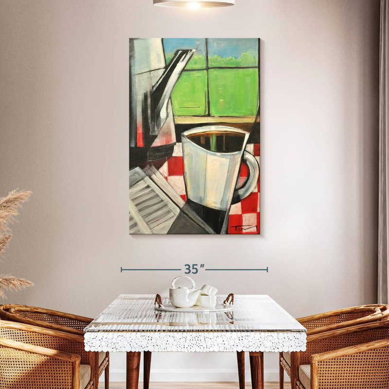 Yarlin Coffee And Morning News, 48" H x 32" W